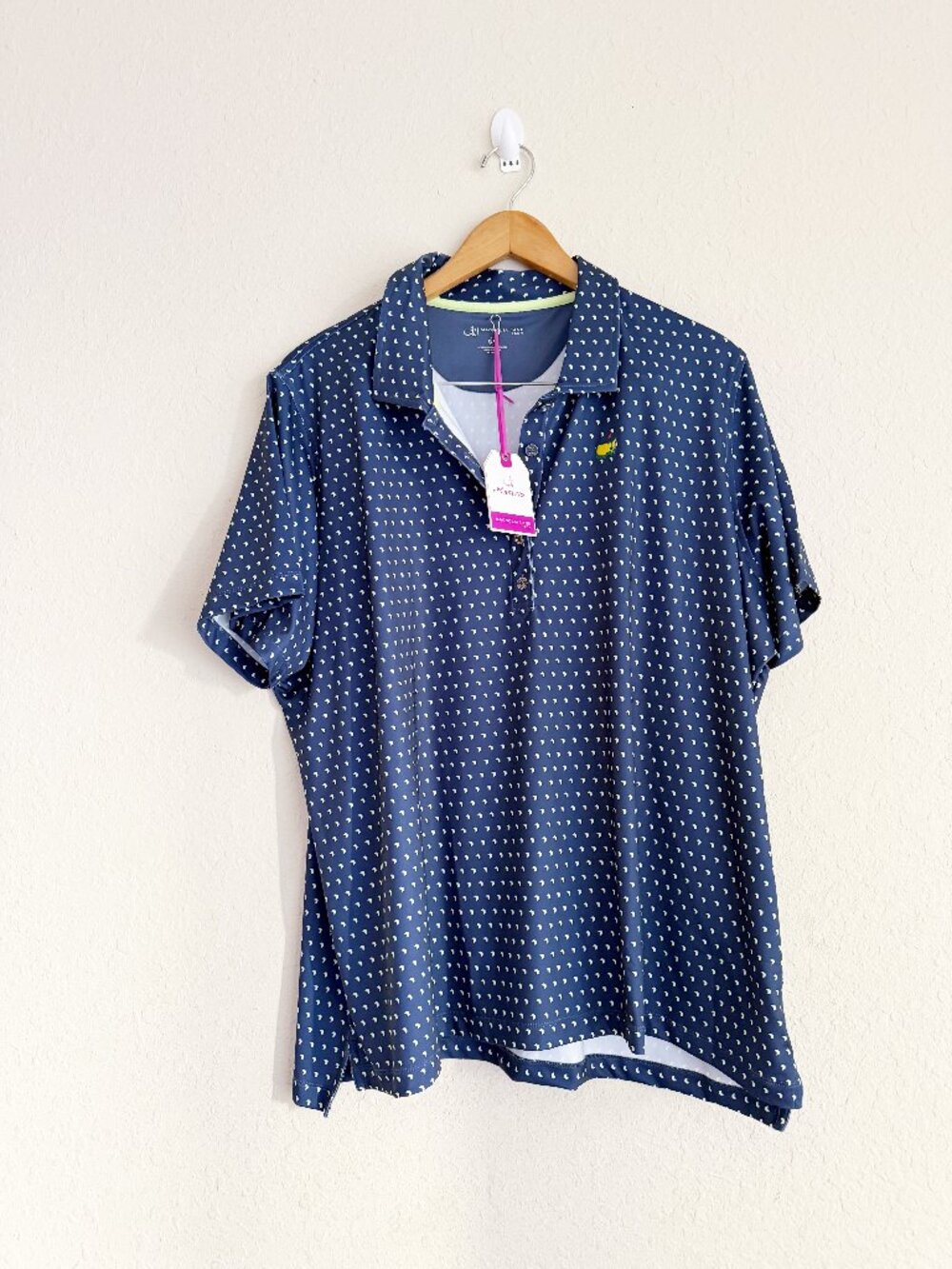 Masters Magnolia Lane Printed Polo Womens Size 3x